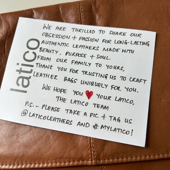 TAN LATICO LEATHER CROSSBODY BAG - JAMIE 7991 - NIVER USED - WITH TAG - Picture 5 of 7